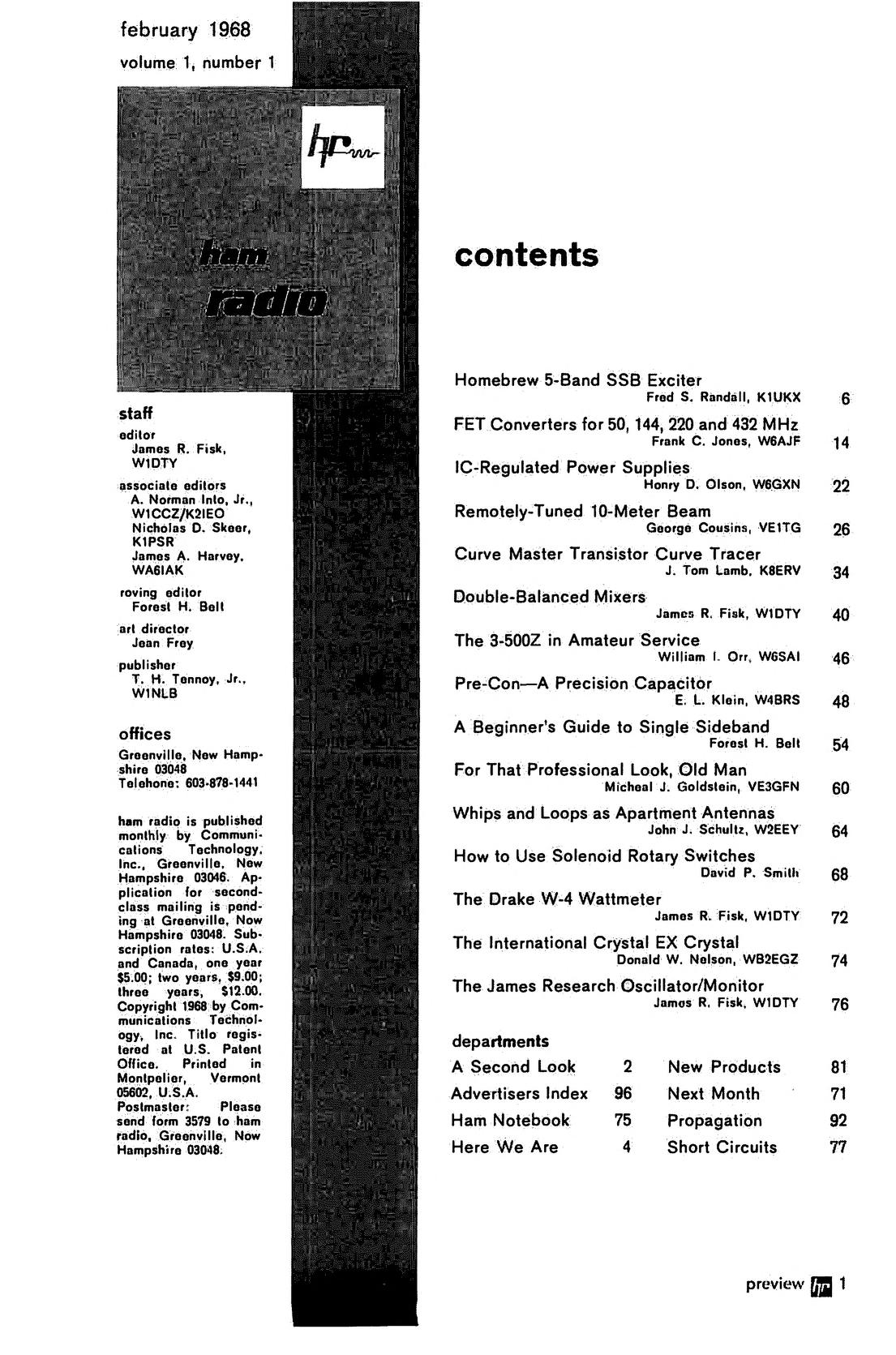 Ham Radio" 1968-1990, version : T. Tenney : Free Download, Borrow, Streaming : Internet Archive
